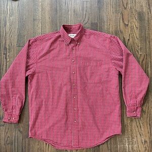 Eddie Bauer Red Plaid Men's Shirt